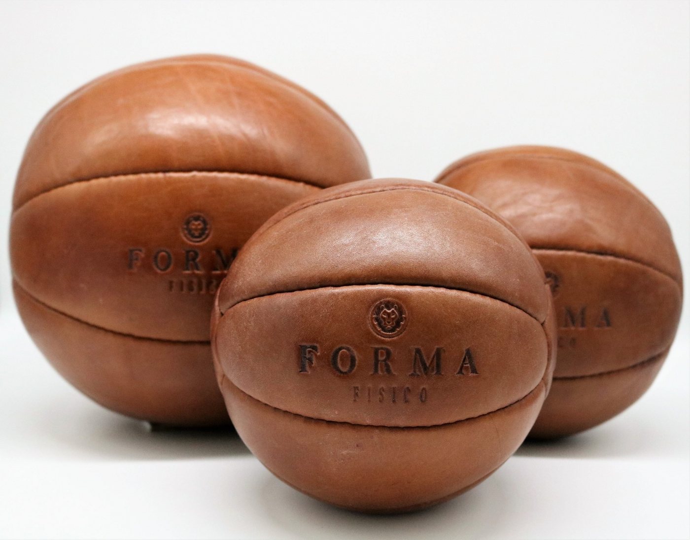 Forma Fisico Medizinball Vintage-Medizinball aus Echtleder für Cross- & Functional Training, Handgefertigt fördert Muskulatur und Ausdauer von Forma Fisico