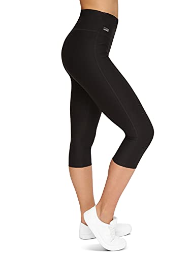 Formbelt Laufhose Damen 3/4 kurz, Sportleggins 3 4 Damen mit Handytasche high Waist Tights mit hohem Bund Dreiviertel Capri Sport Leggings schwarz, M Formbelt Laufhose Damen 3/4 kurz, Sportleggins 3 4 Damen mit Handytasche high Waist Tights mit hohem Bund Dreiviertel Capri Sport Leggings schwarz, M von Formbelt