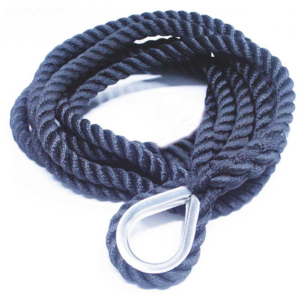Oem Marine Twisted High Strengh Ss Thimble Rope 15 M Blau 22 mm von Oem Marine