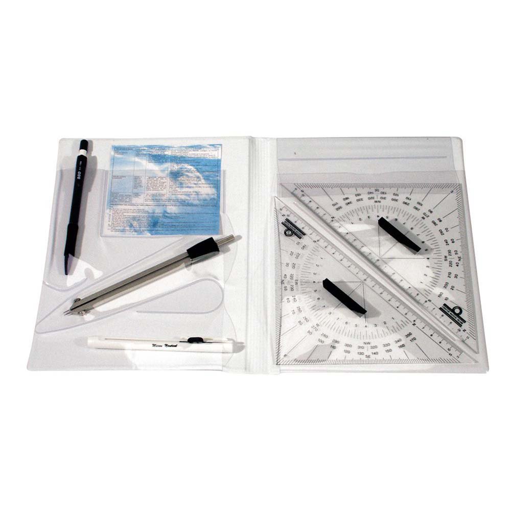 Oem Marine 2 Squares/compass/pencil/rubber Nautical Tool Set Durchsichtig Oem Marine 2 Squares/compass/pencil/rubber Nautical Tool Set Durchsichtig von Oem Marine