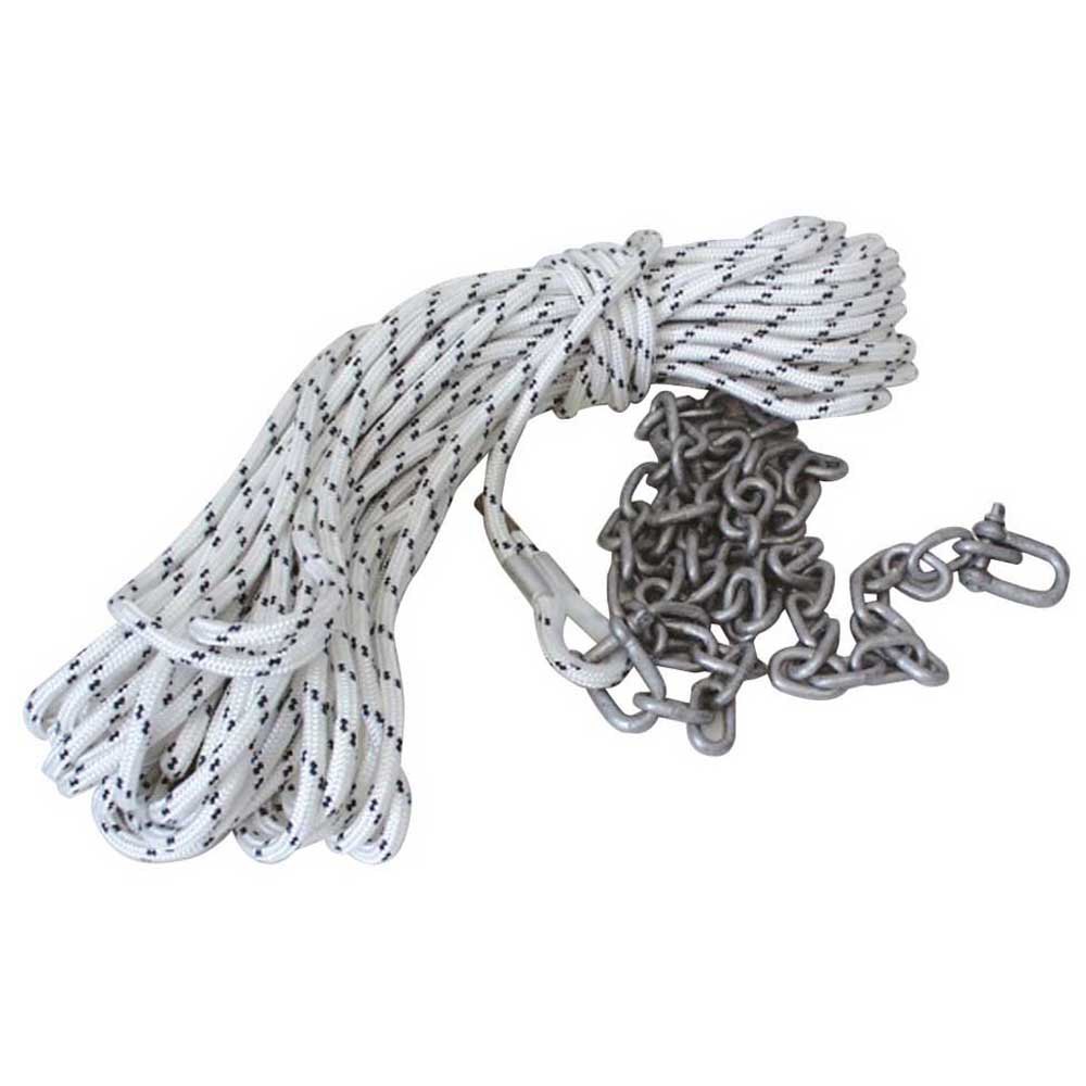 Oem Marine 30 M Anchor Rope With Chain Silber 10 mm von Oem Marine