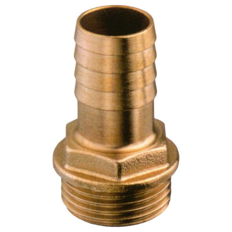 Oem Marine Male Hose Connector 60 Mm Golden 2 1/2´´ von Oem Marine