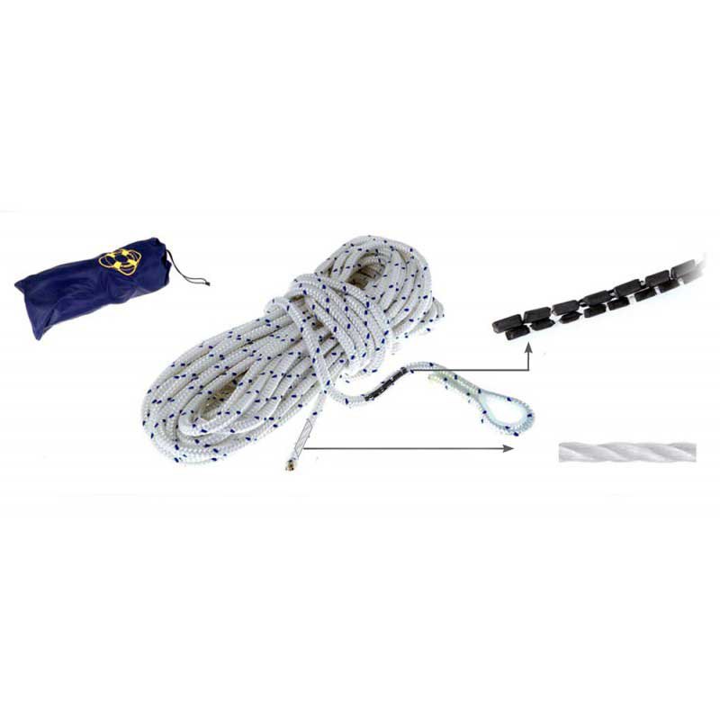 Oem Marine Nylon Leaded Anchor Rope 10 M Silber 10 mm Oem Marine Nylon Leaded Anchor Rope 10 M Silber 10 mm von Oem Marine
