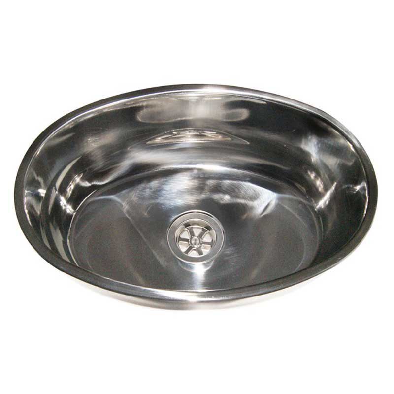 Oem Marine Oval Stainless Steel Sink Silber 385 x 265 x 135 mm von Oem Marine