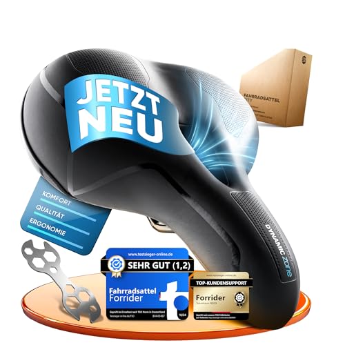 Forrider Fahrradsattel Ergonomisch, Memory Foam und Innovative Federung für maximalen Fahrkomfort | Modell 2025 I Fahrrad Sattel für Damen & Herren City/Mountainbike/Rennrad/Trekking (City) Forrider Fahrradsattel Ergonomisch, Memory Foam und Innovative Federung für maximalen Fahrkomfort | Modell 2025 I Fahrrad Sattel für Damen & Herren City/Mountainbike/Rennrad/Trekking (City) von Forrider