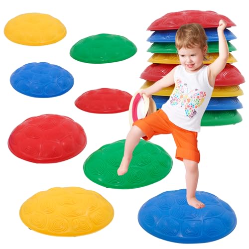 8 Stück Balanciersteine für Kinder zur Förderung von Balance, Motorik & Koordination,Rutschfeste Balanciersteine für Innen- und Außenbereiche, für Schulen, Kitas & Therapiezentren 8 Stück Balanciersteine für Kinder zur Förderung von Balance, Motorik & Koordination,Rutschfeste Balanciersteine für Innen- und Außenbereiche, für Schulen, Kitas & Therapiezentren von Forroby