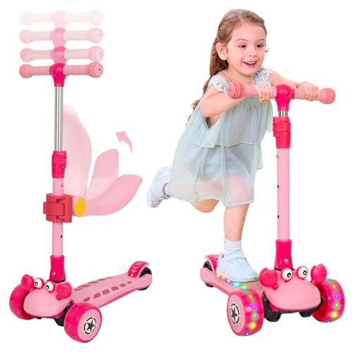 Kinder Roller Scooter mit Abnehmbarem Sitz, 3 Leichten Rädern, Verstellbarem Lenker, 2-in-1-Sitz- und Steh-Tretroller für Kleinkinder, Jungen und Mädchen ab 3 Jahren Kinder Roller Scooter mit Abnehmbarem Sitz, 3 Leichten Rädern, Verstellbarem Lenker, 2-in-1-Sitz- und Steh-Tretroller für Kleinkinder, Jungen und Mädchen ab 3 Jahren von Forroby