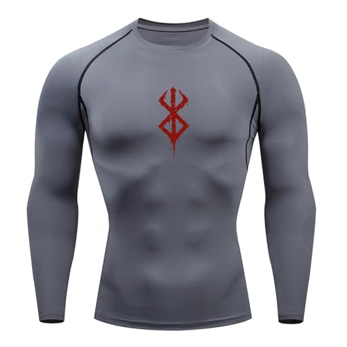 Fosike Berserk Manga Bedrucktes Basketball-Tights Für Herren, Schnell Trocknende Fitness-Bekleidung Mit Langen Ärmeln Lauftraining Kleidung, T-Shirt Mit Hohem Stretchanteil-White||3XL Fosike Berserk Manga Bedrucktes Basketball-Tights Für Herren, Schnell Trocknende Fitness-Bekleidung Mit Langen Ärmeln Lauftraining Kleidung, T-Shirt Mit Hohem Stretchanteil-White||3XL von Fosike