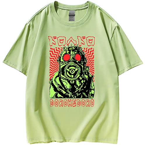 Fosike Dorohedoro Metal T-Shirt Unisex, Dorohedoro Manga Classic T-Shirt Herren/Damen, O-Neck Kurzarm Print Tee Shirt 100% Baumwolle Regular Fit von Fosike