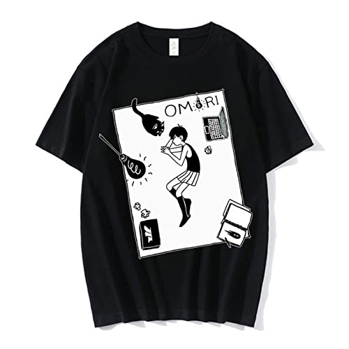 Fosike Omori T-Shirt Unisex Basic, Herren/Damen T-Shirt Kurzarm Print Sommer Tshirt Rundhals Regular Fit S-4XL Fosike Omori T-Shirt Unisex Basic, Herren/Damen T-Shirt Kurzarm Print Sommer Tshirt Rundhals Regular Fit S-4XL von Fosike