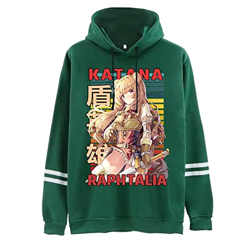 The Rising of The Shield Hero Hoodie Ohne Taschen Herren Long Sleeve Top, RAPHTALIA Druck Kapuzenpullover Herren, Hoodie Unisex The Rising of The Shield Hero Hoodie Ohne Taschen Herren Long Sleeve Top, RAPHTALIA Druck Kapuzenpullover Herren, Hoodie Unisex von Fosike