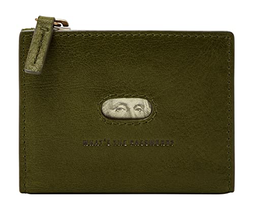 Fossil Andrew Magnetic Zip Card Case Canteen von Fossil
