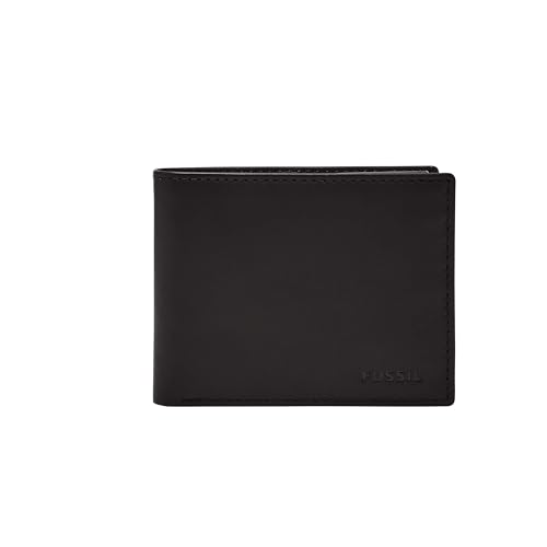 Fossil Herren Derrick Leder RFID Bifold Passcase mit abnehmbarem Kartenetui Brieftasche für Männer, Schwarz, Einheitsgröße Fossil Herren Derrick Leder RFID Bifold Passcase mit abnehmbarem Kartenetui Brieftasche für Männer, Schwarz, Einheitsgröße von Fossil
