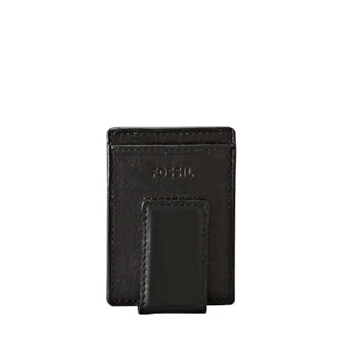 Fossil Herren Ingram Schwarzes Leder Kartenetui Geldbörse, ML3235001 Fossil Herren Ingram Schwarzes Leder Kartenetui Geldbörse, ML3235001 von Fossil