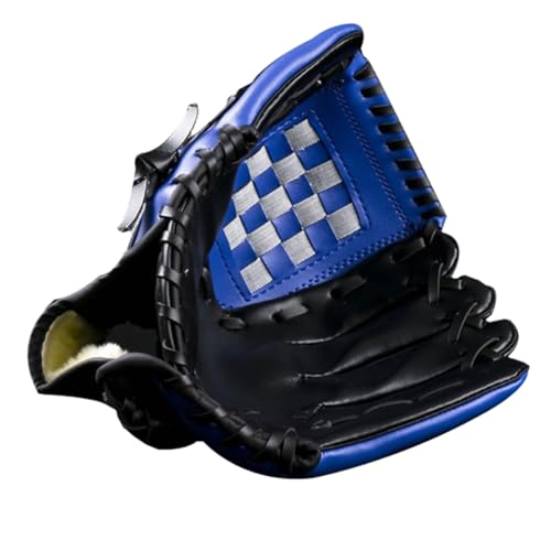 Fossthiroy Baseballhandschuhe, Feldhandschuhe, professionelle Baseball- und Softball-Fanghandschuhe, PU-Fanghandschuhe, blau, schwarz, 26,7 cm von Fossthiroy