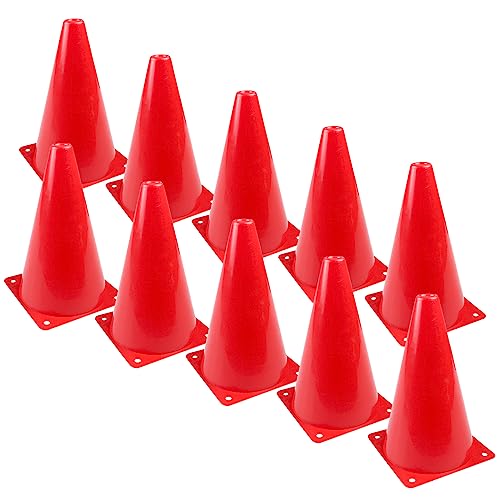 Fousenuk 10 Stück Markierungskegel 18cm, Hütchen Kinder Pylonen, Verkehrshütchen, Multifunktionskegel, Fußballtraining Kegel, Leitkegel, Markierkegel für Fußball, Sport, Reitsport & Hund Training Fousenuk 10 Stück Markierungskegel 18cm, Hütchen Kinder Pylonen, Verkehrshütchen, Multifunktionskegel, Fußballtraining Kegel, Leitkegel, Markierkegel für Fußball, Sport, Reitsport & Hund Training von Fousenuk