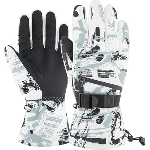 Foway Ski-Schneehandschuhe,Winter-Skihandschuhe | Outdoor-Winter-Skihandschuhe | Tragbare Erwachsene Finger Schnee-Ski-Handschuhe zum Wandern, Bergsteigen, Skifahren von Foway