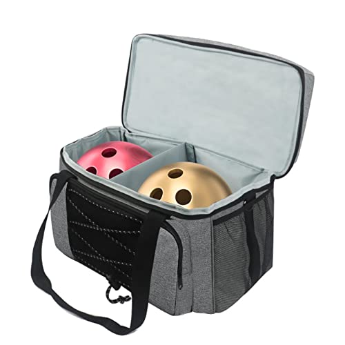 Fowybe Bowling-Tasche | 2 Ball-Bowling-Einkaufstasche - Tragetaschen für Bowlingkugeln für EIN Paar Bowlingschuhe (Größe 16), nur Tasche von Fowybe