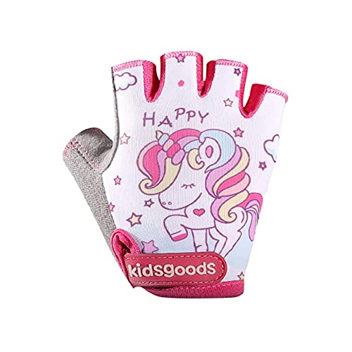 Fowybe Kletterhandschuhe für Kinder - Atmungsaktive Fingerlose Fahrradhandschuhe zum Reiten,Bedruckte Fahrrad-Übungshandschuhe für Jungen und Mädchen, die Camping- und Outdoor-Sportarten Radfahren Fowybe Kletterhandschuhe für Kinder - Atmungsaktive Fingerlose Fahrradhandschuhe zum Reiten,Bedruckte Fahrrad-Übungshandschuhe für Jungen und Mädchen, die Camping- und Outdoor-Sportarten Radfahren von Fowybe