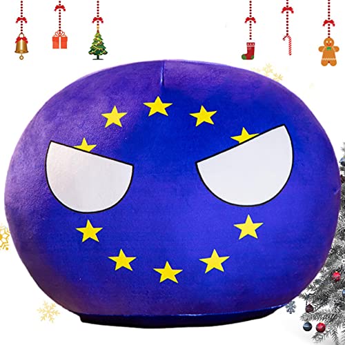 Fowybe Plüsch-Country-Ball - Ausgestopftes Nationalball-Spielzeug für Kinder,Plushies Anime Countryballs Plüschkissen Home Decor Kids Teens Adult Geschenk von Fowybe