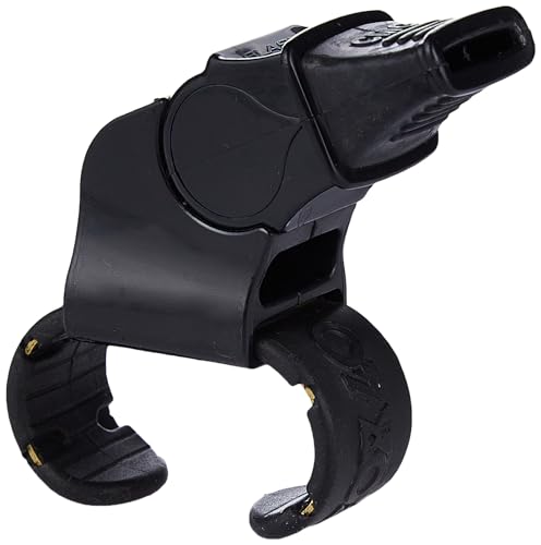 Fox 40 Whistle Sonik Blaster Pfeife mit Fingergriff, Schwarz Set, Einheitsgröße von Fox 40
