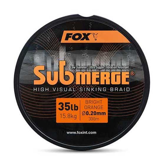 Fox International Submerge Orange Sinking 300 M Braided Line Durchsichtig 0.200 mm von Fox International
