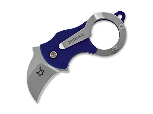 Fox Knives Unisex – Erwachsene Mini-Ka Blue Sandblasted Taschenmesser, blau, 8,0 cm Fox Knives Unisex – Erwachsene Mini-Ka Blue Sandblasted Taschenmesser, blau, 8,0 cm von Fox Knives