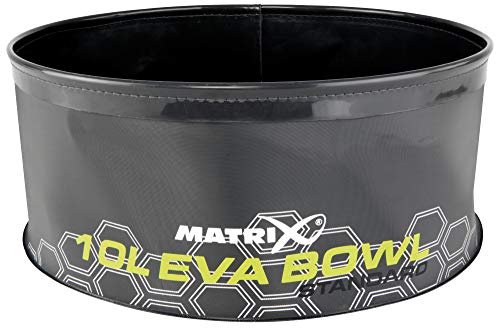 Fox Matrix Eva Bowl 10L - Futtereimer zum Anrühren von Friedfischfutter, Faltbarer Eimer für Stippfutter, Falteimer von Matrix