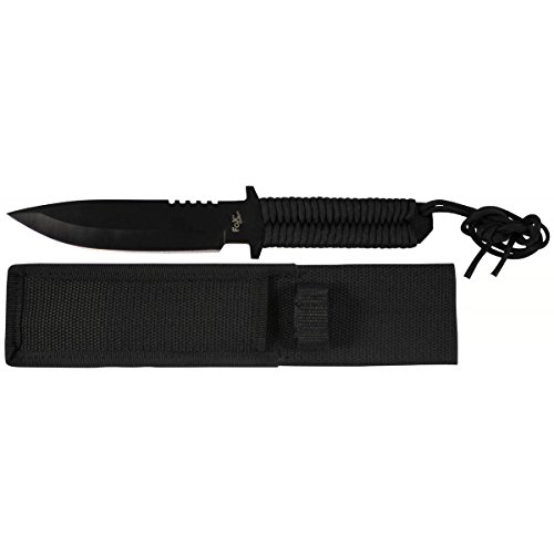 MFH Messer mit feststehender Klinge Schwarz Angelmesser Jagdmesser Trapper Outdoormesser Ritter Mittelalter Survival MFH Messer mit feststehender Klinge Schwarz Angelmesser Jagdmesser Trapper Outdoormesser Ritter Mittelalter Survival von MFH