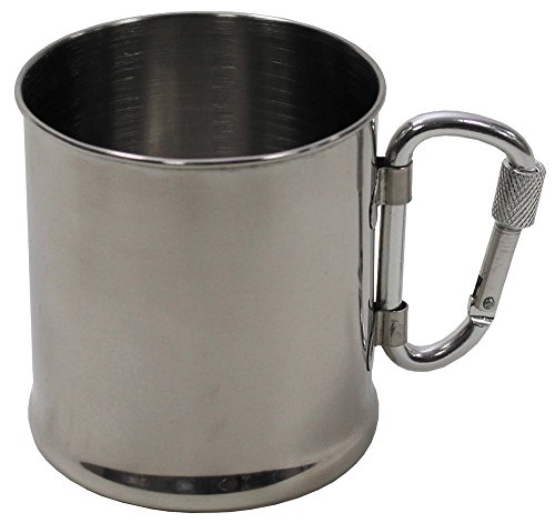 Max Fuchs Tasse, Edelstahl, Karabiner, 220 ml Max Fuchs Tasse, Edelstahl, Karabiner, 220 ml von MFH