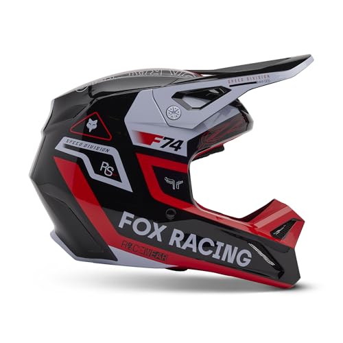 FOX Racing Unisex-Youth Fox JUNIOR V1 Race SPEC Helmet Fluorescent RED YS von Fox Racing