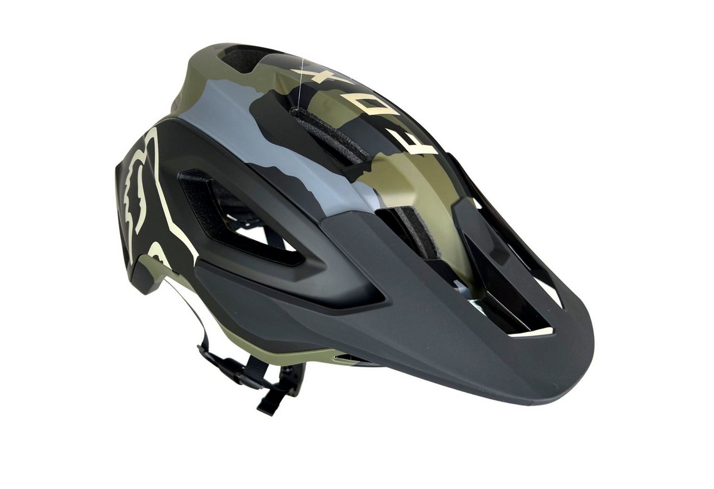 Fox Racing Fahrradhelm Fox Speedframe Pro Fahrradhelm Mips Camo Grün S(51-55cm) von Fox Racing