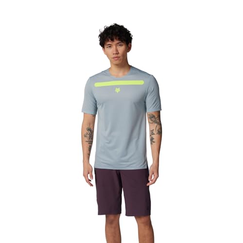 Fox Racing Herren Flexair Aviation Kurzarmtrikot Hemd, Gunmetal Race, Medium Fox Racing Herren Flexair Aviation Kurzarmtrikot Hemd, Gunmetal Race, Medium von Fox Racing