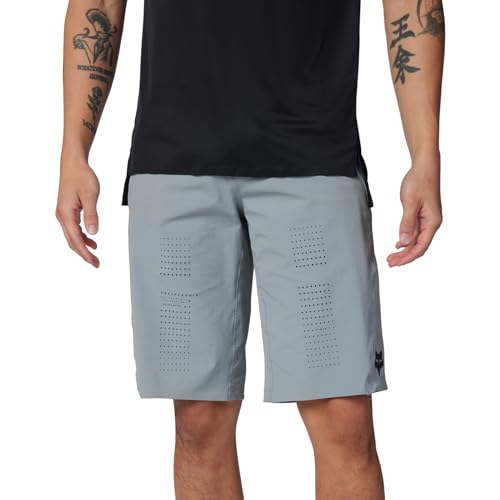 Fox Racing Herren Flexair Shorts, Wolkengrau, 34 von Fox Racing