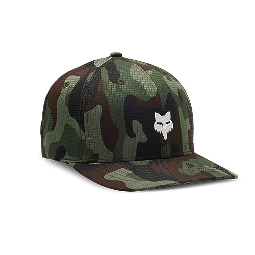 Fox Racing Herren Standard Fox Head Tech Flexfit, Grün Camo, S von Fox Racing