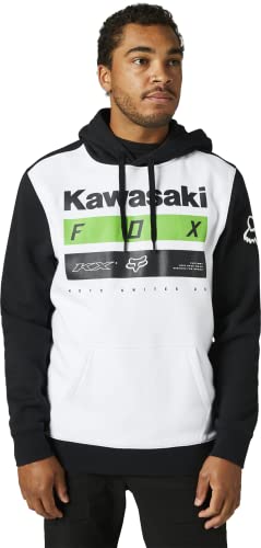 Fox Racing - Kapuzenpullover Kawasaki Stripes,Schwarz Weiß,L Fox Racing - Kapuzenpullover Kawasaki Stripes,Schwarz Weiß,L von Fox Racing