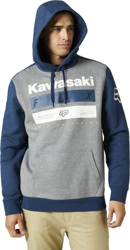 Fox Racing Kapuzenpullover Kawasaki Stripes, Dunkles Indigoblau von Fox Racing