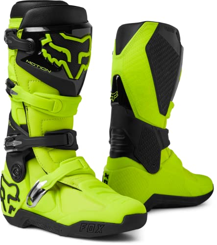 Fox Racing - Motion Motocross Stiefel,Gelb,10 von Fox Racing