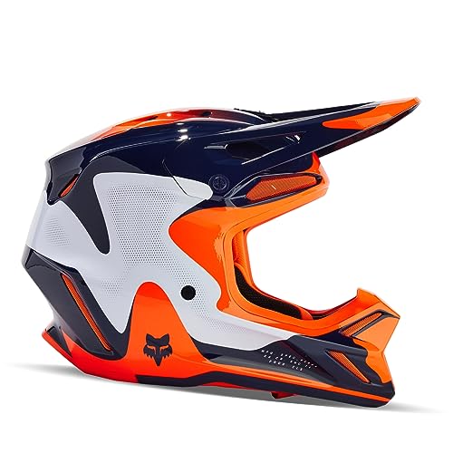 Bike Helmet Fox V3 Revise Navy/ORANGE M von Fox Racing