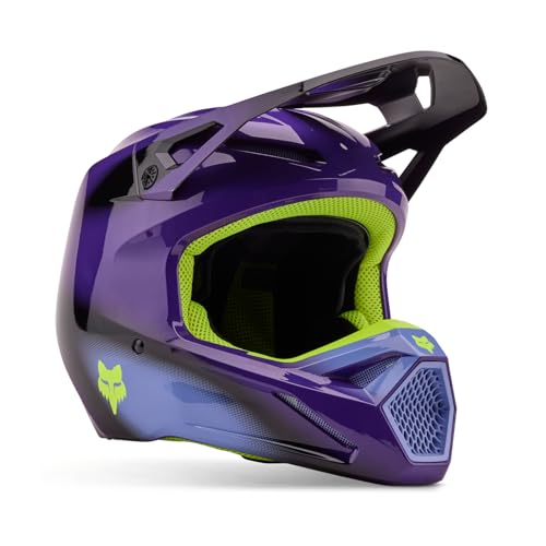 Fox Racing Unisex – Erwachsene Fox V1 Helm Interfere Black/Blue M, Schwarz/Blau, M von Fox Racing