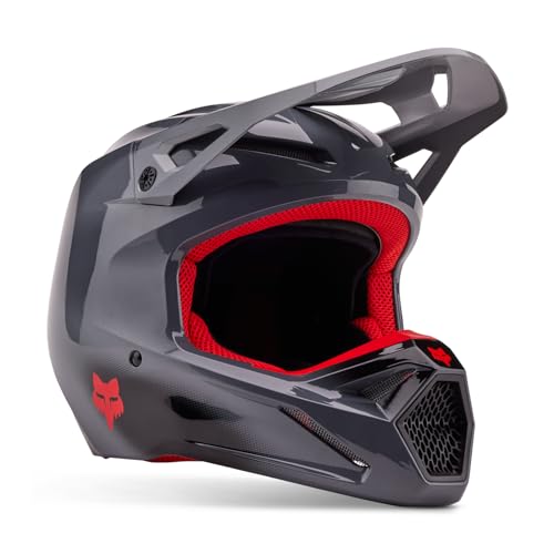 Fox Racing Unisex – Erwachsene Fox V1 Helm Interfere Grey/Red XL, Grau/Rot Fox Racing Unisex – Erwachsene Fox V1 Helm Interfere Grey/Red XL, Grau/Rot von Fox Racing