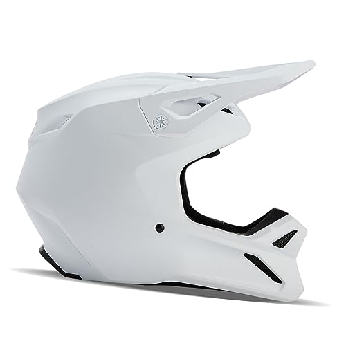 Fox Racing Unisex-Erwachsene V1 Motocross Helm, Mattweiß, Large von Fox Racing