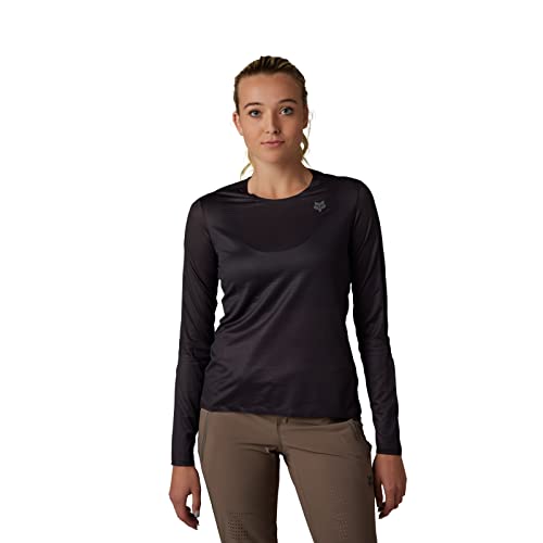 Fox Racing W Flexair Ascent Ls Jersey Womens Flexair Ascent Shorts with Liner Damen, Schwarz, L von Fox Racing