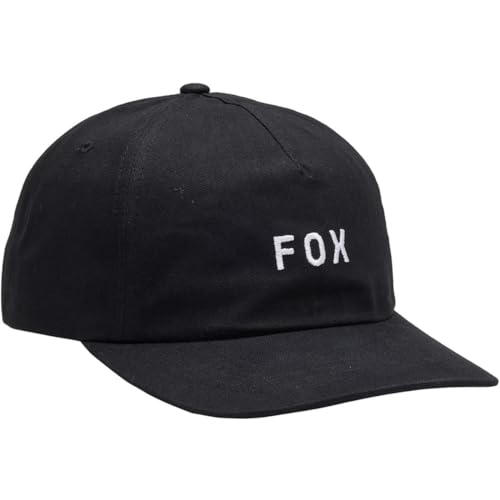 Fox Racing Wordmark Adjustable Hat Windbreaker Herren, Schwarz, Einheitsgröße von Fox Racing