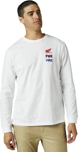 Fox Racing - Langärmliges Premium-T-Shirt Honda Wing,Weiß,S Fox Racing - Langärmliges Premium-T-Shirt Honda Wing,Weiß,S von Fox Racing