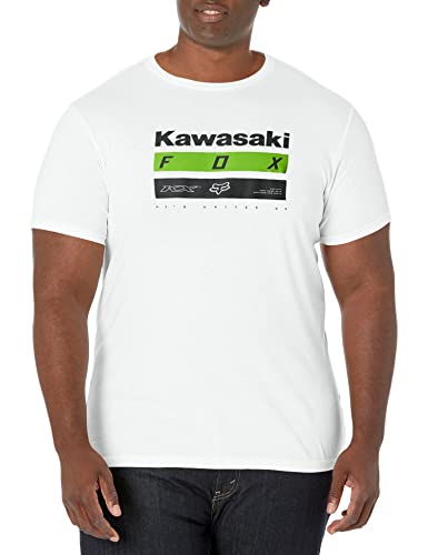 Fox Racing - Premium-T-Shirt Kawasaki Stripes,Weiß,L Fox Racing - Premium-T-Shirt Kawasaki Stripes,Weiß,L von Fox Racing