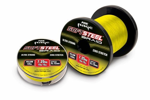 FOX Rage Soft Steel Braid Yellow 0.12mm 7,25 Kg 1250m von Fox Rage