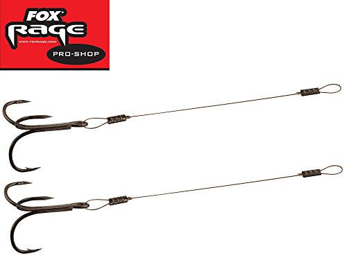 Fox Rage 49 Strand Stinger - 2 Angsthaken für Gummifisch, Zusatzdrilling für Gummiköder, Angelhaken für Gummifische, Länge/Tragkraft/Hakengröße:14cm / 12kg / Gr. 1 Fox Rage 49 Strand Stinger - 2 Angsthaken für Gummifisch, Zusatzdrilling für Gummiköder, Angelhaken für Gummifische, Länge/Tragkraft/Hakengröße:14cm / 12kg / Gr. 1 von Fox Rage