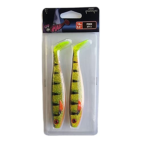 Fox Rage Pro Shad 14cm - 2 Gummifische, Farbe:UV Perch von Fox Rage