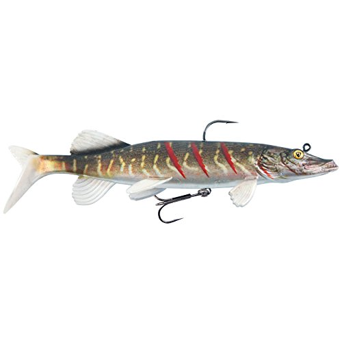 Fox Rage Replicant Realistic Pike - Swimbait Hecht Gummifisch, Farbe:super Wounded Pike, Länge/Gewicht:25cm - 155g von Fox Rage